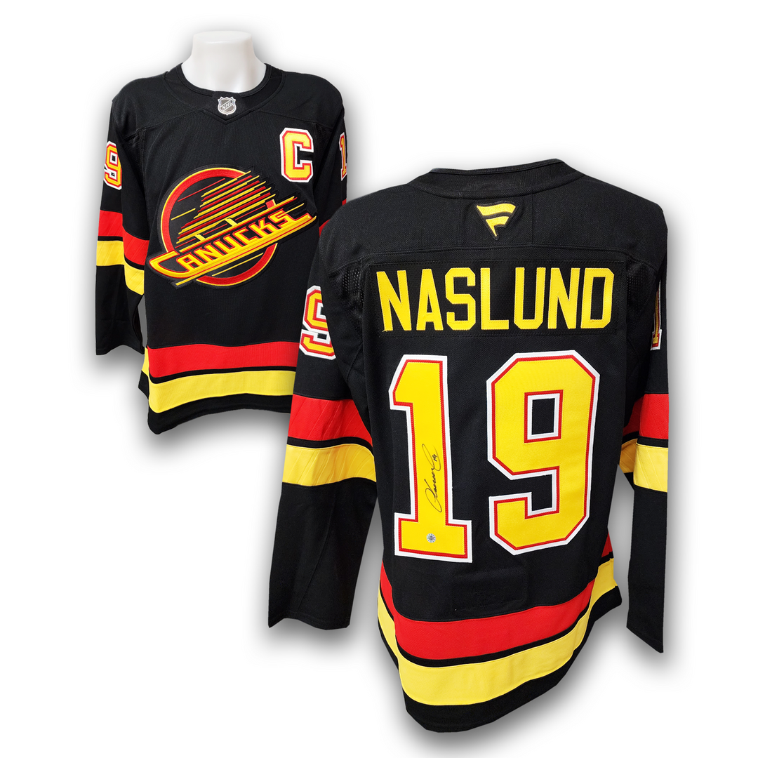 Markus Naslund Autographed Vancouver Canucks Alternate Fanatics Premium Jersey