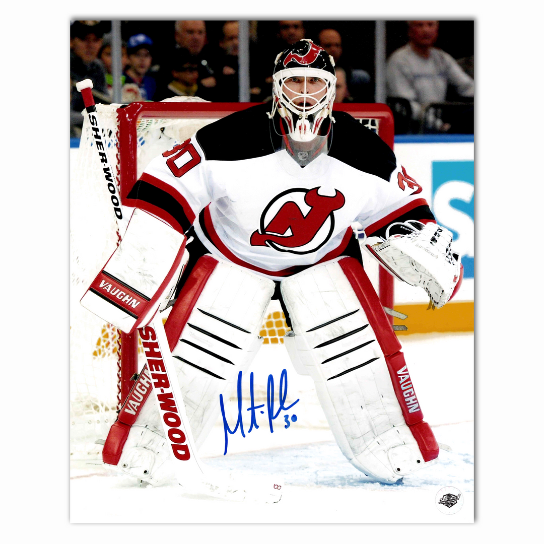 Martin Brodeur Autographed New Jersey Devils Away 8x10 Photo