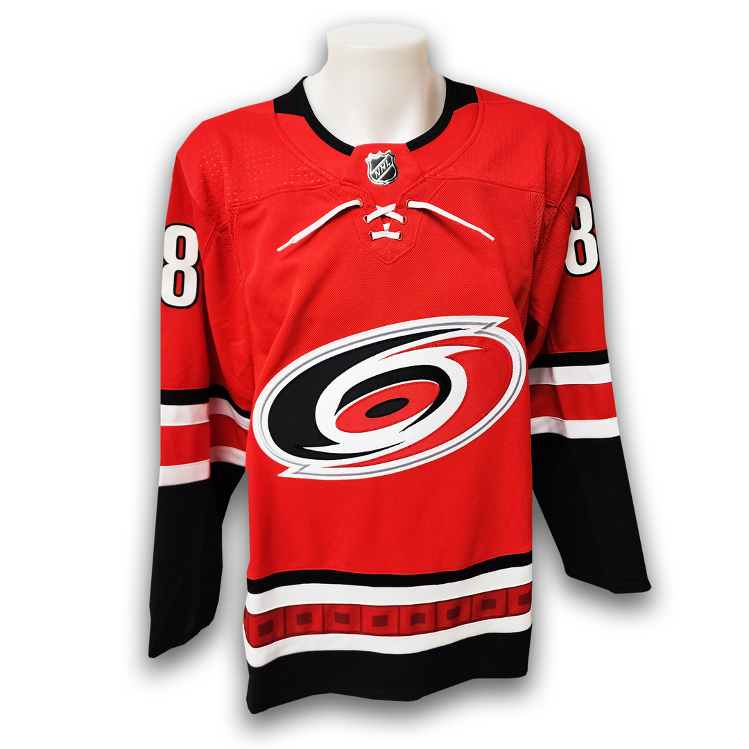 Martin Necas Autographed Carolina Hurricanes Home Adidas Jersey Inscribed