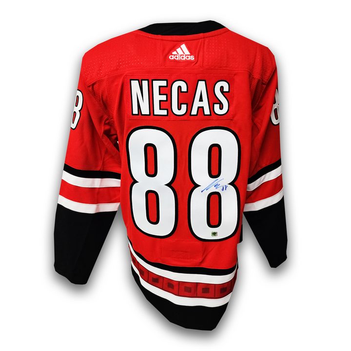 Martin Necas Autographed Carolina Hurricanes Home Adidas Jersey