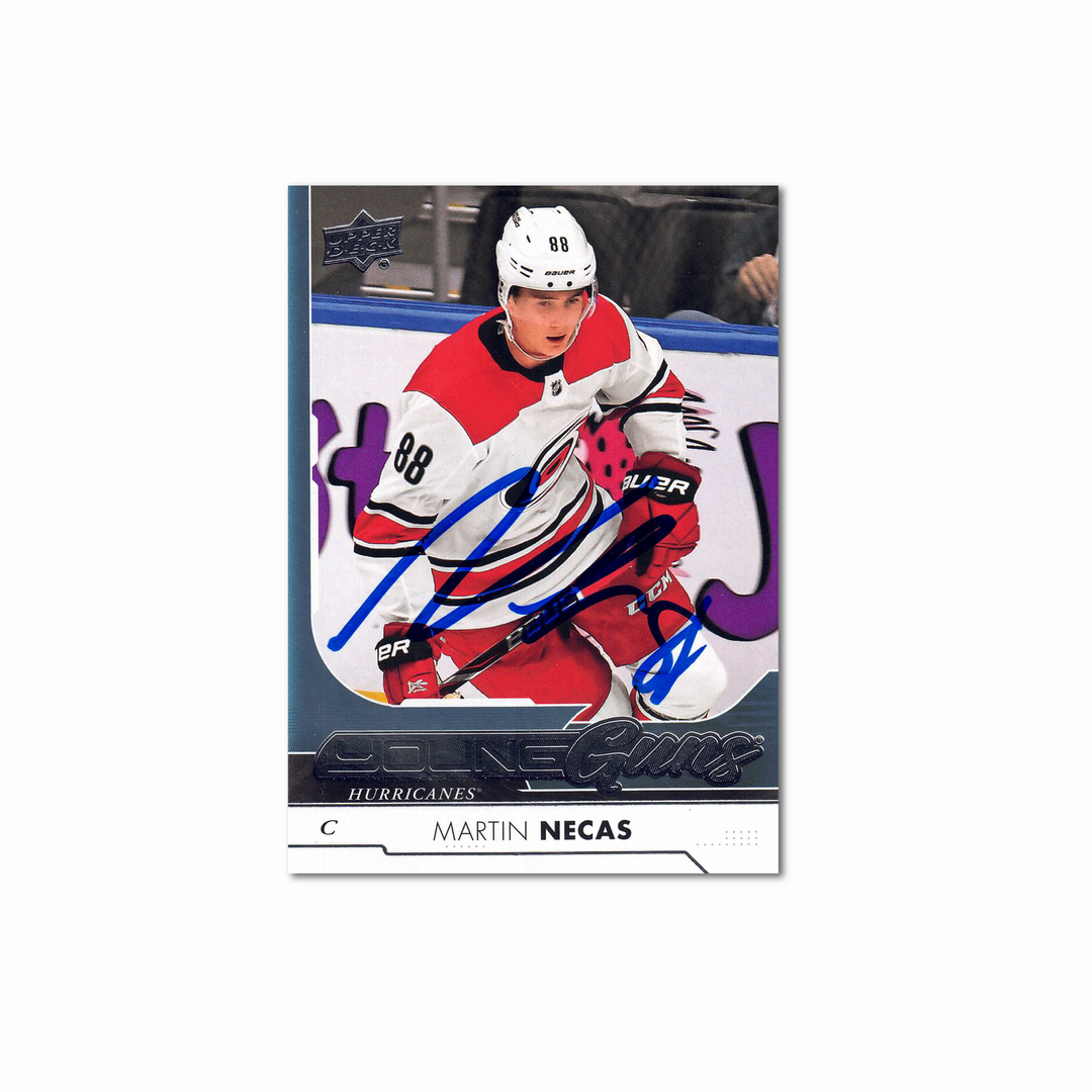2017-18 UD Young Guns #464 MARTIN NECAS Autographed Rookie Card