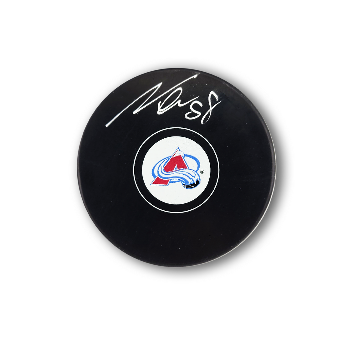 Martin Necas Autographed Colorado Avalanche Hockey Puck