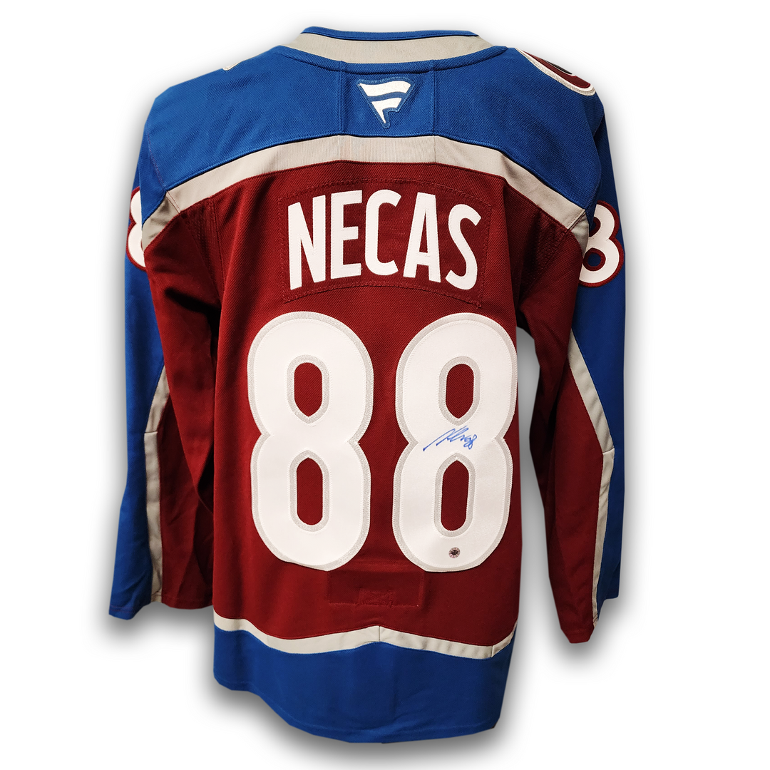 Martin Necas Autographed Colorado Avalanche Home Fanatics Premium Jersey
