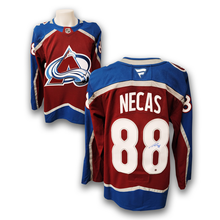 Martin Necas Autographed Colorado Avalanche Home Fanatics Premium Jersey