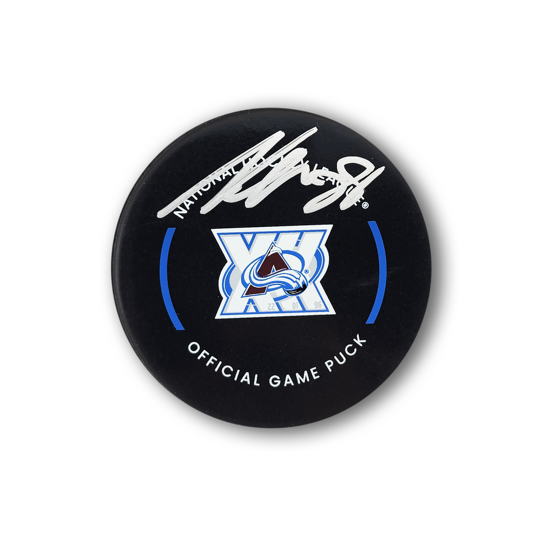 Martin Necas Autographed Colorado Avalanche 30th Anniversary Official Hockey Puck