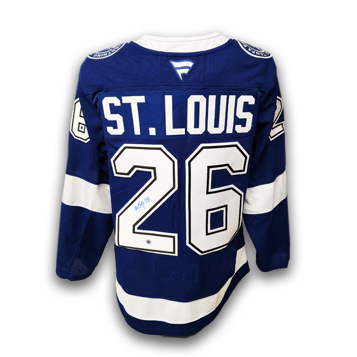 Martin St. Louis Autographed Tampa Bay Lightning Fanatics Premium Jersey
