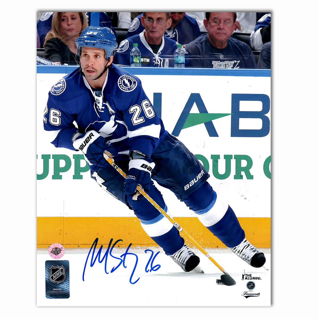 Martin St. Louis Autographed Tampa Bay Lightning 8x10 Photo