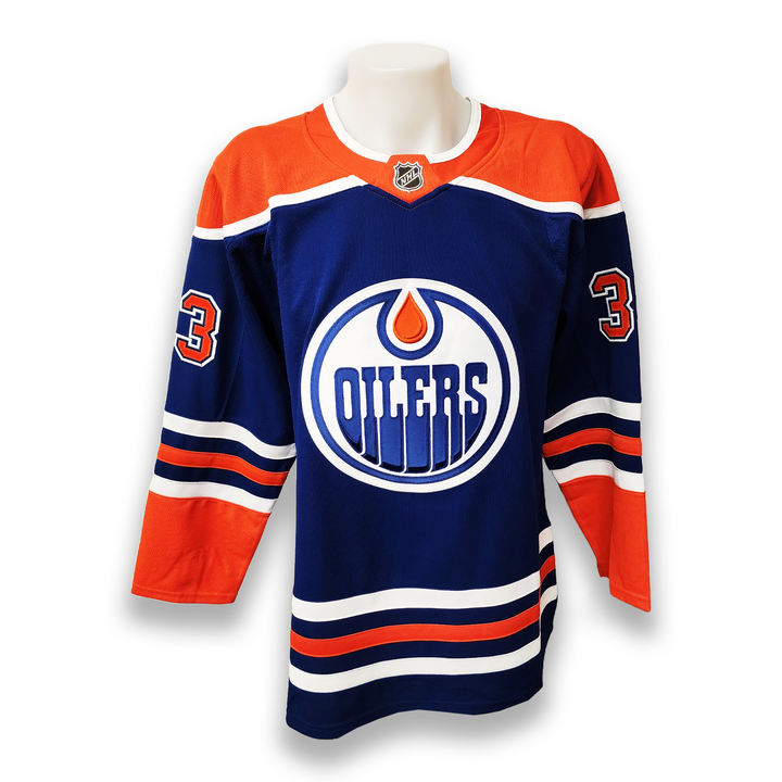 Marty McSorley Autographed Edmonton Oilers Home Fanatics Premium Jersey