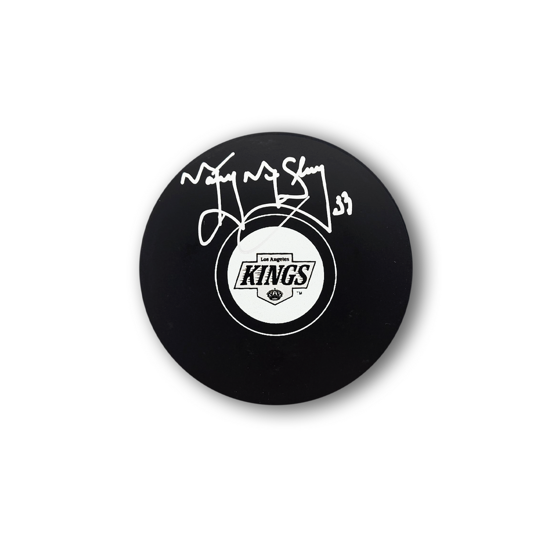 Marty McSorley Autographed Los Angeles Kings Hockey Puck
