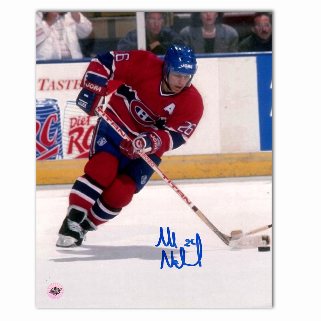 Mats Naslund Autographed Montreal Canadiens Home 8x10 Photo