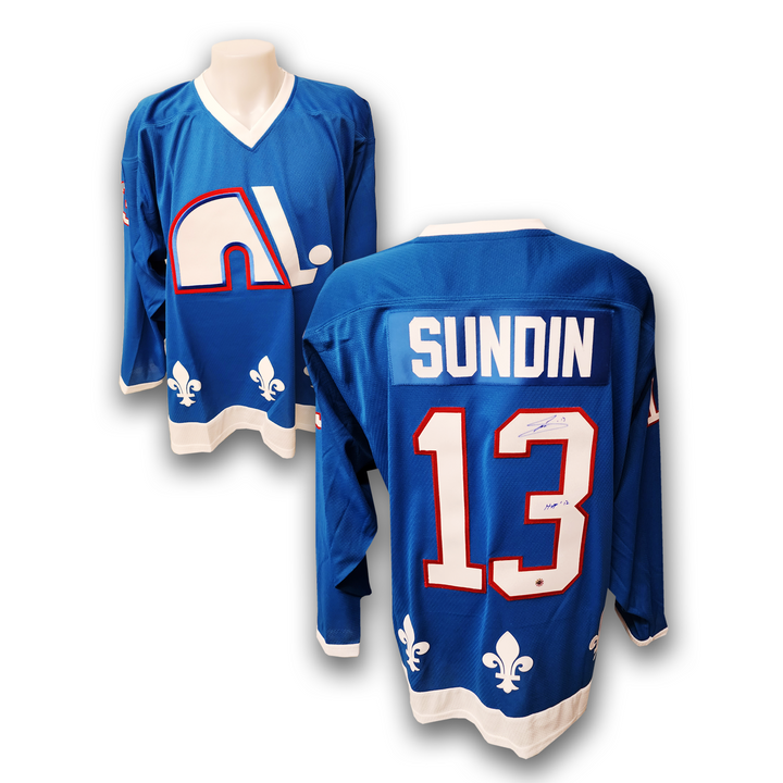 Mats Sundin Autographed Quebec Nordiques Adidas Team Classic Jersey