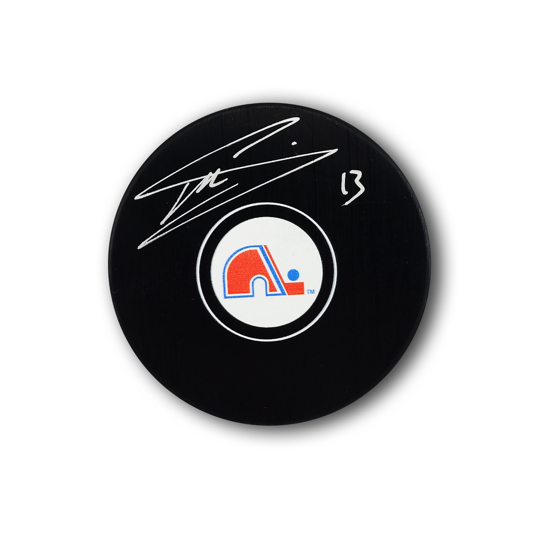Mats Sundin Autographed Quebec Nordiques Hockey Puck