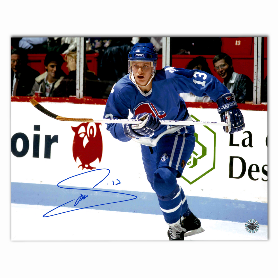 Mats Sundin Autographed Quebec Nordiques Home Horizontal 8x10 Photo