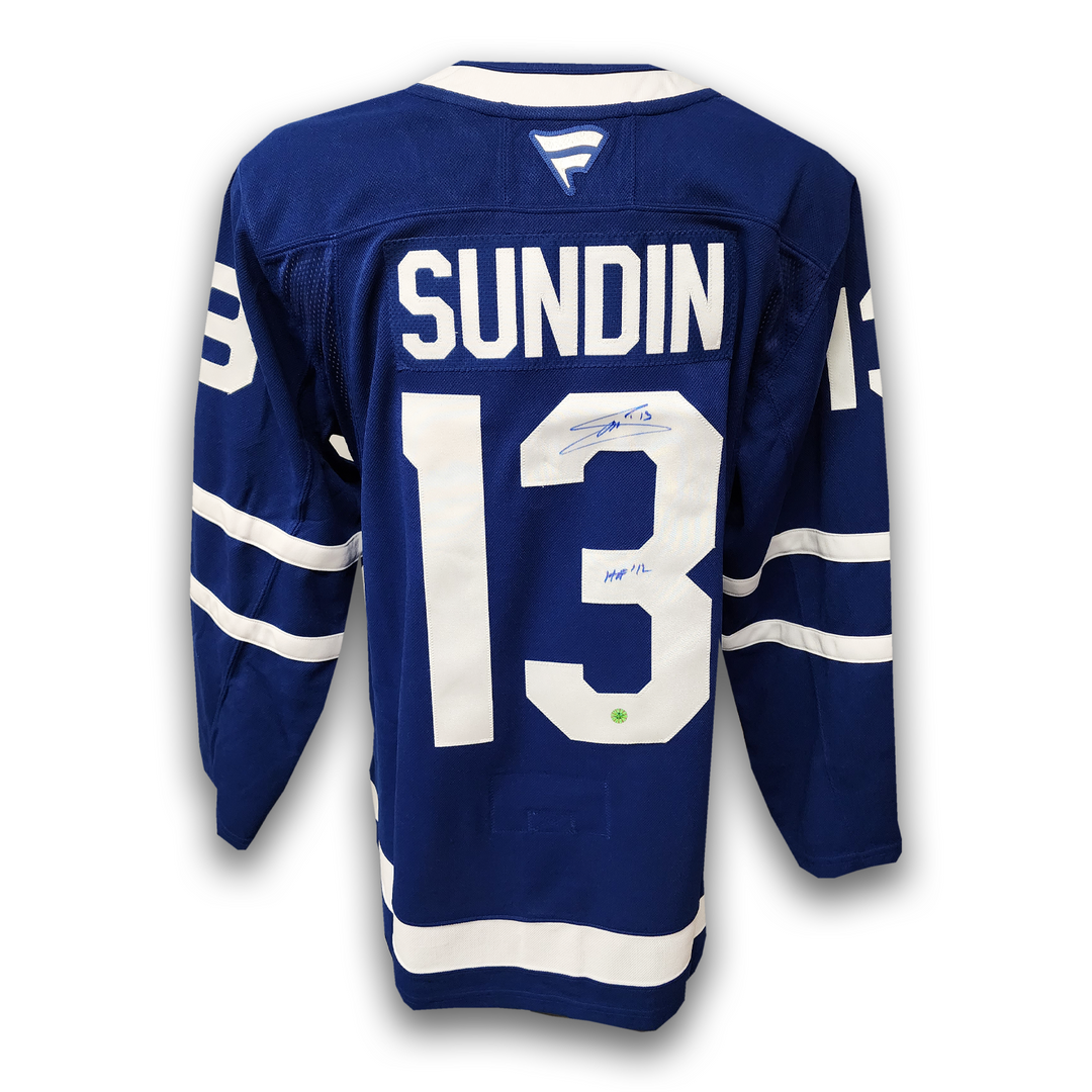 Mats Sundin Autographed Toronto Maple Leafs Home Fanatics Premium Jersey