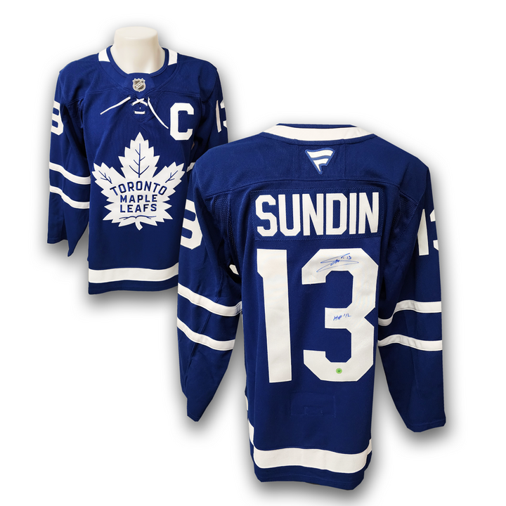 Mats Sundin Autographed Toronto Maple Leafs Home Fanatics Premium Jersey