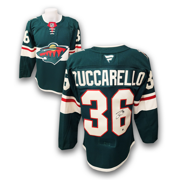 Mats Zuccarello Autographed Minnesota Wild Home Fanatics Premium Jersey