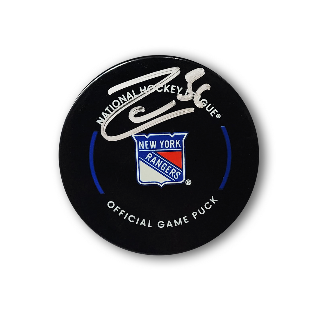 Mats Zuccarello Autographed New York Rangers Official Hockey Puck