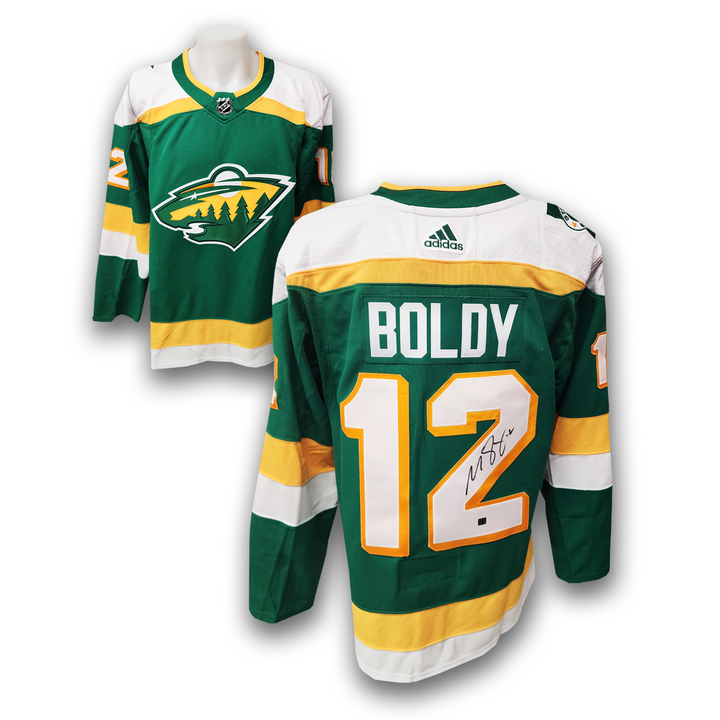 Matt Boldy Autographed Minnesota Wild Alternate Adidas Jersey