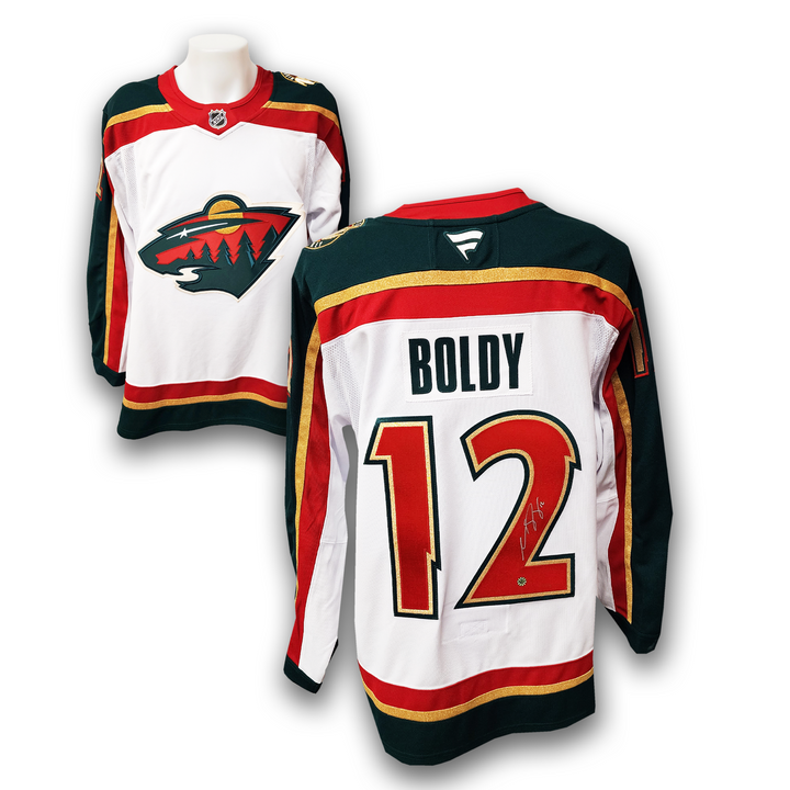 Matt Boldy Autographed Minnesota Wild Alternate Fanatics Premium Jersey