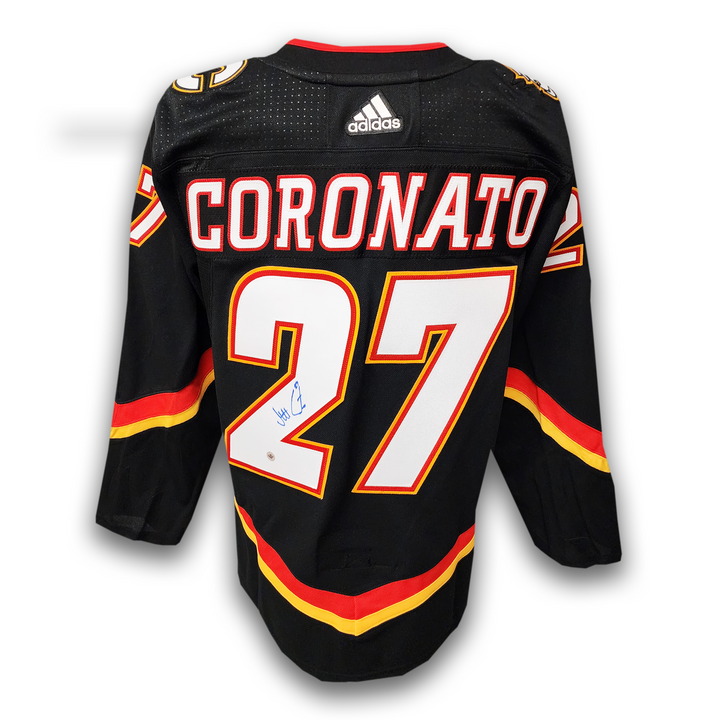 Matt Coronato Autographed Calgary Flames Alternate Adidas Jersey