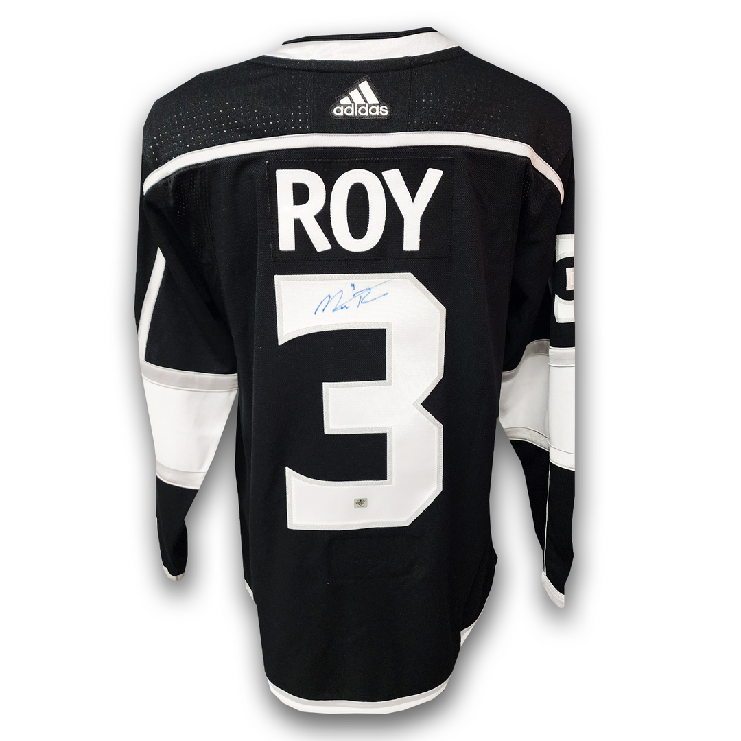 Matt Roy Autographed Los Angles Kings Home Adidas Jersey