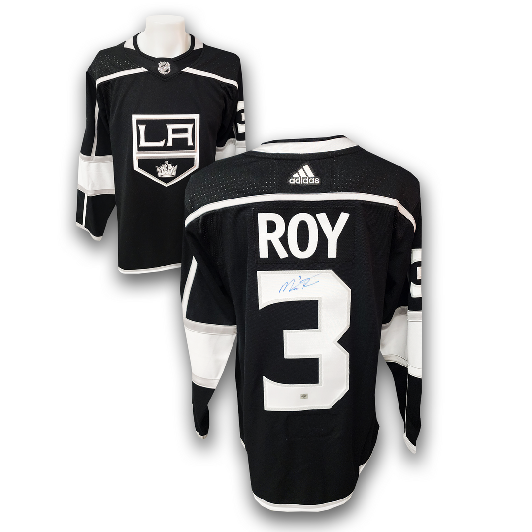 Matt Roy Autographed Los Angles Kings Home Adidas Jersey