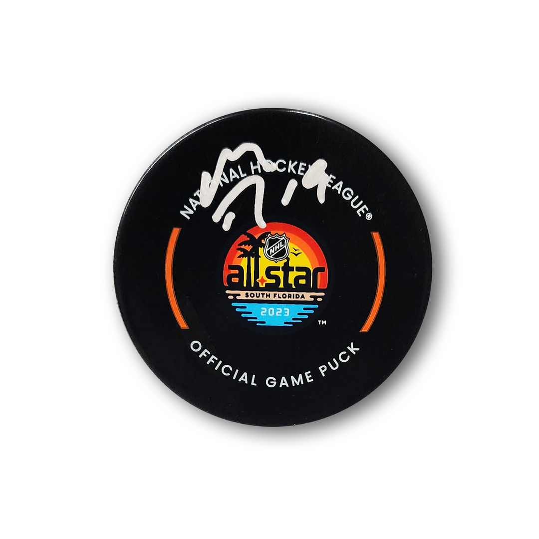 Matthew Tkachuk Autographed 2023 NHL All Star Official Hockey Puck