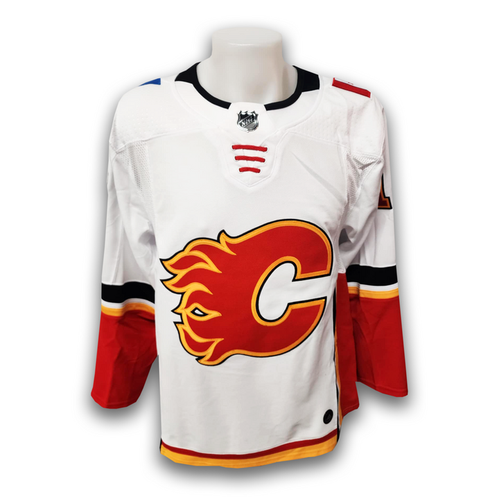 Matthew Tkachuk Autographed Calgary Flames 2017 Away Adidas Jersey
