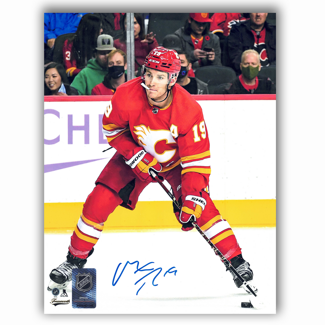 Matthew Tkachuk Calgary Flames Autographed Home 8x10 Photo
