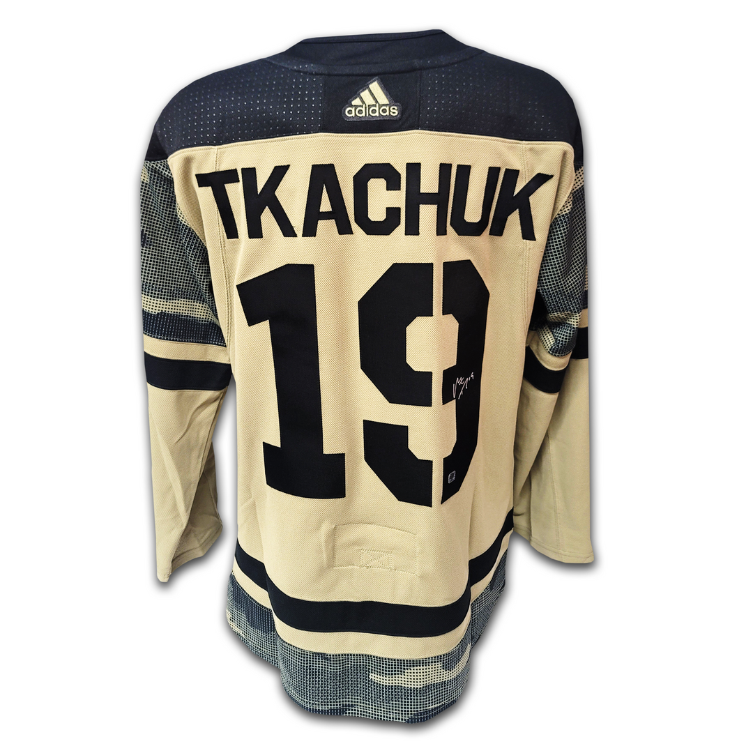 Matthew Tkachuk Calgary Flames 2022 Military Appreciation Night Adidas Jersey