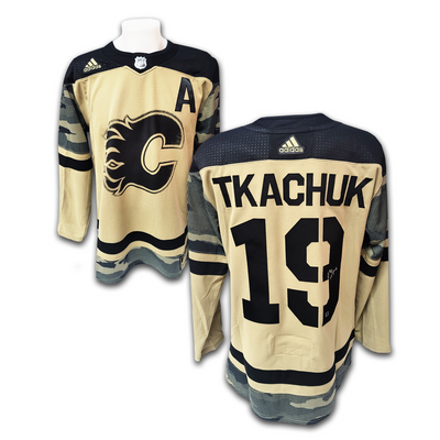 Matthew Tkachuk Calgary Flames 2022 Military Appreciation Night Adidas Jersey