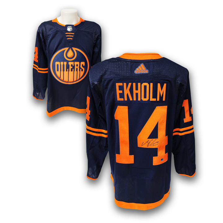 Mattias Ekholm Autographed Edmonton Oilers Alternate Adidas Jersey