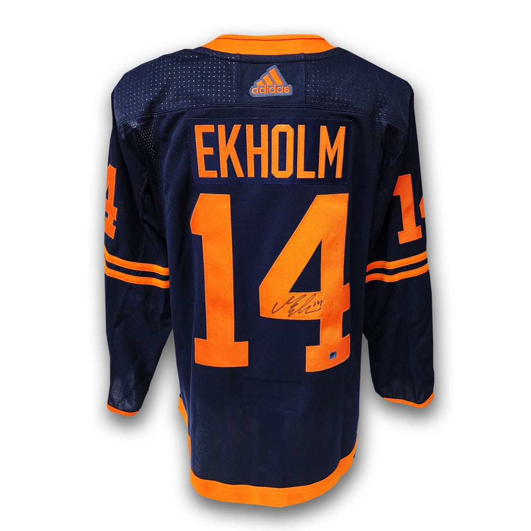 Mattias Ekholm Autographed Edmonton Oilers Alternate Adidas Jersey