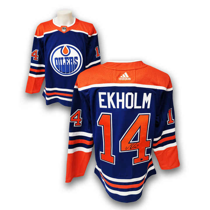 Mattias Ekholm Autographed Edmonton Oilers Home Adidas Jersey