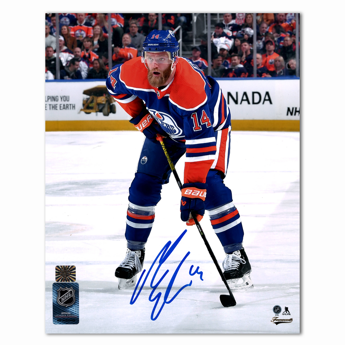 Mattias Ekholm Autographed Edmonton Oilers Home 8x10 Photo