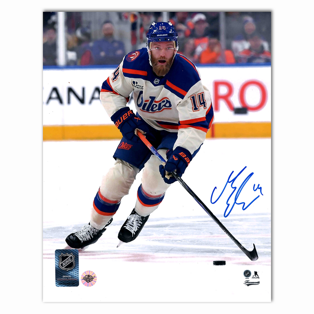 Mattias Ekholm Autographed Edmonton Oilers Alternate 8x10 Photo