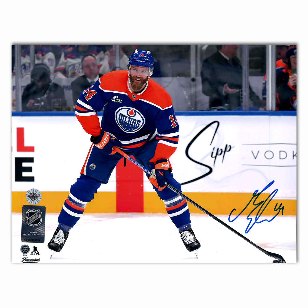 Mattias Ekholm Autographed Edmonton Oilers Home Horizontal 8x10 Photo