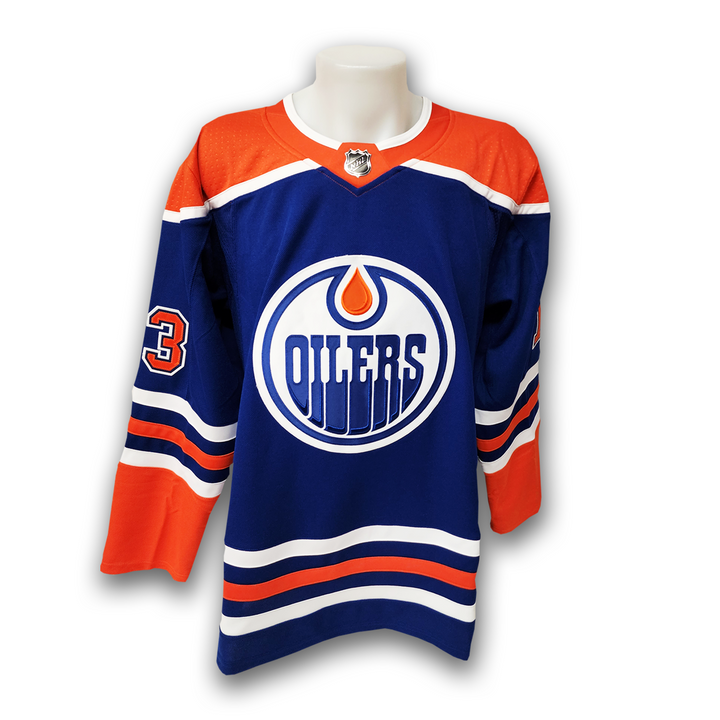 Mattias Janmark Autographed Edmonton Oilers Home Adidas Jersey