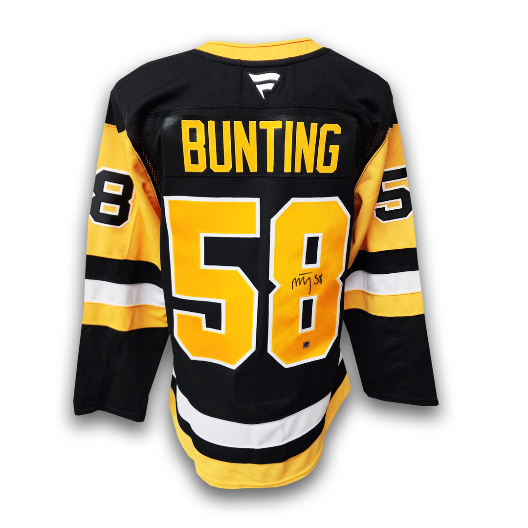Michael Bunting Autographed Pittsburgh Penguins Home Fanatics Premium Jersey