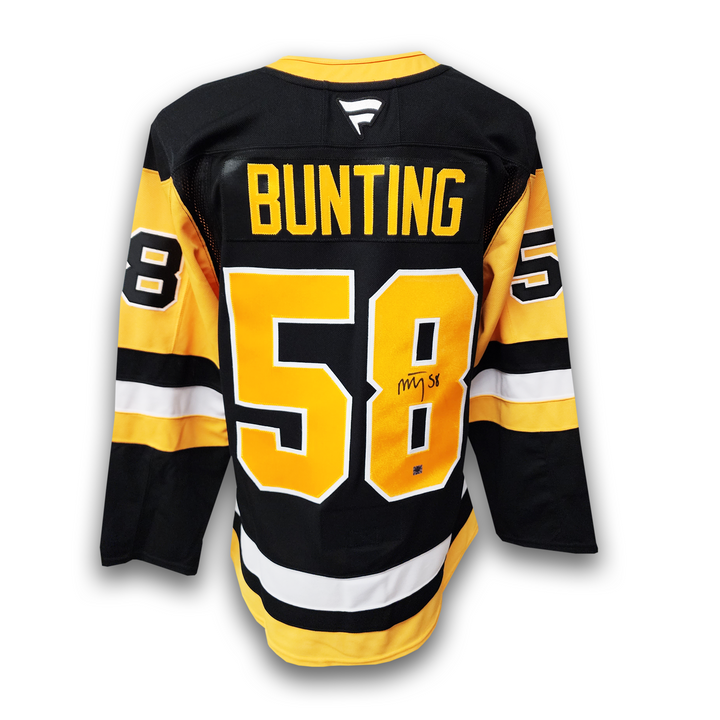 Michael Bunting Autographed Pittsburgh Penguins Home Fanatics Premium Jersey