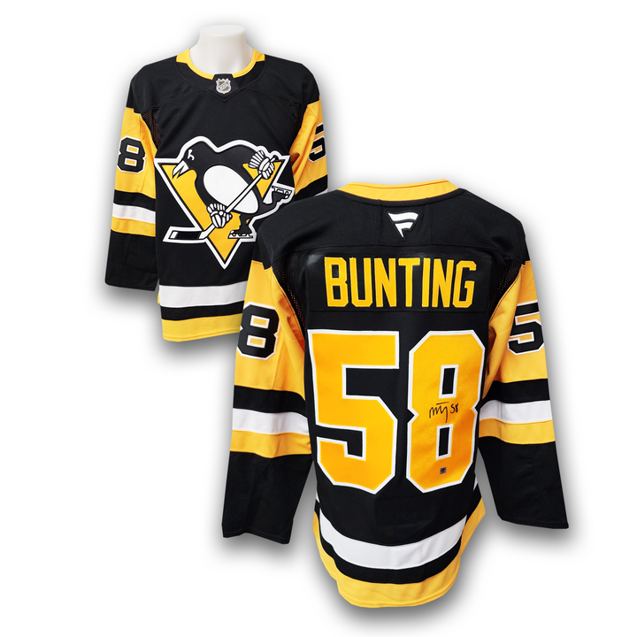 Michael Bunting Autographed Pittsburgh Penguins Home Fanatics Premium Jersey