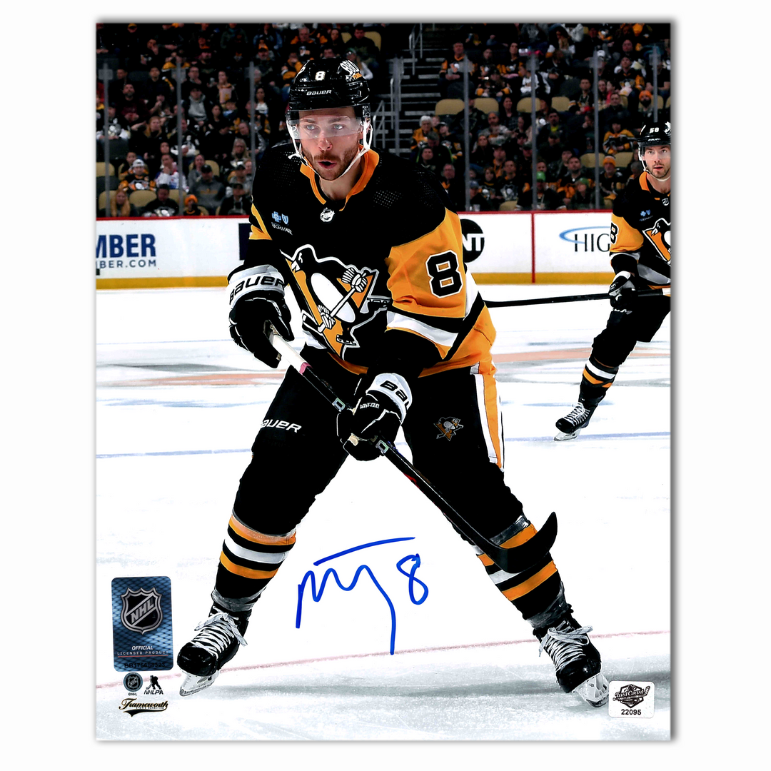 Michael Bunting Autographed Pittsburgh Penguins Home 8x10 Photo