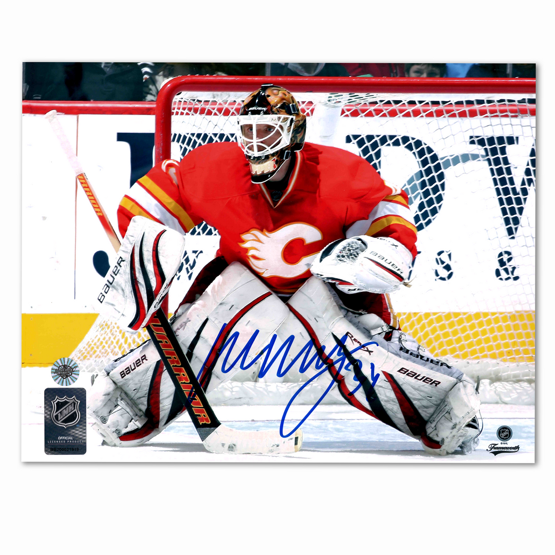 Miikka Kiprusoff Autographed Calgary Flames Alternate 8x10 Photo