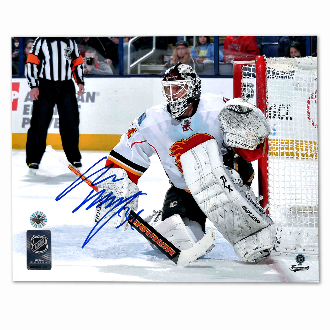 Miikka Kiprusoff Autographed Calgary Flames Away Horizontal 8x10 Photo