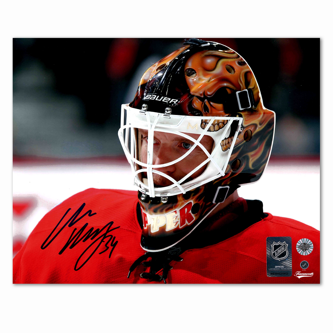 Miikka Kiprusoff Autographed Calgary Flames Close Up 8x10 Photo