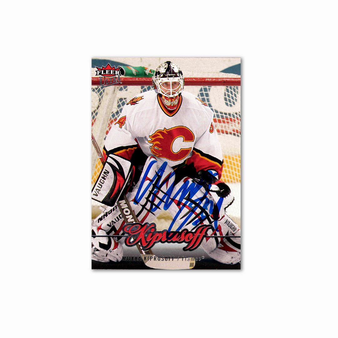 Miikka Kiprusoff Autographed Calgary Flames Fleer Ultra 