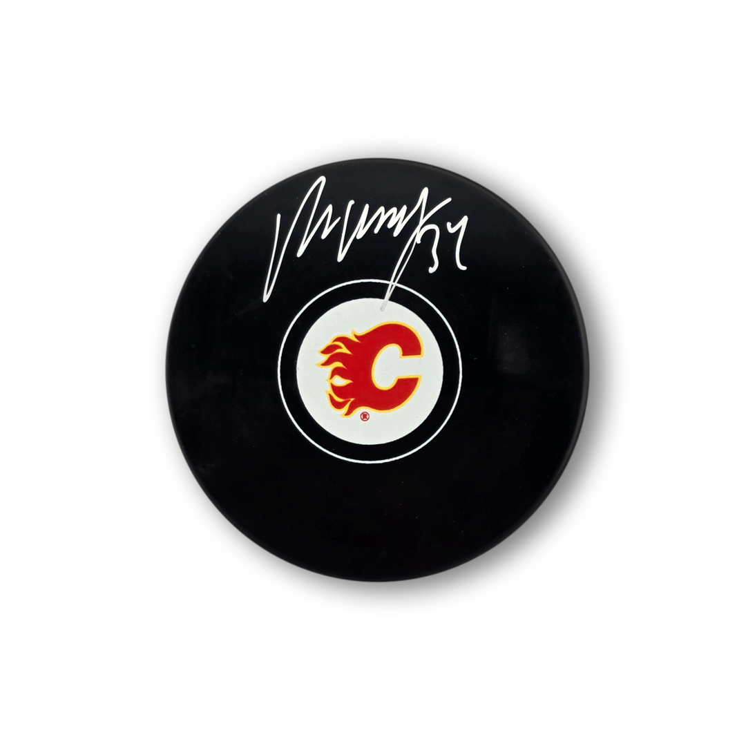 Miikka Kiprusoff Autographed Calgary Flames Hockey Puck