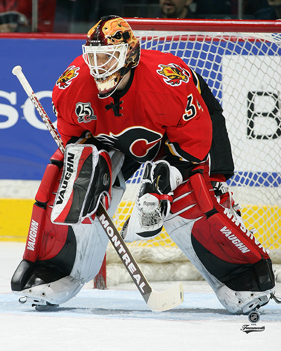 Pre-Order - Miikka Kiprusoff Autographed Calgary Flames Home 8x10 Photo
