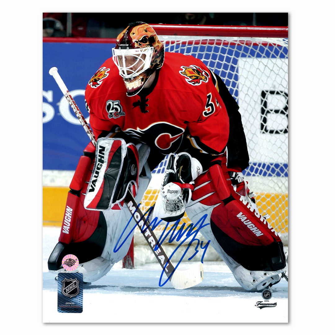 Miikka Kiprusoff Autographed Calgary Flames Home 8x10 Photo