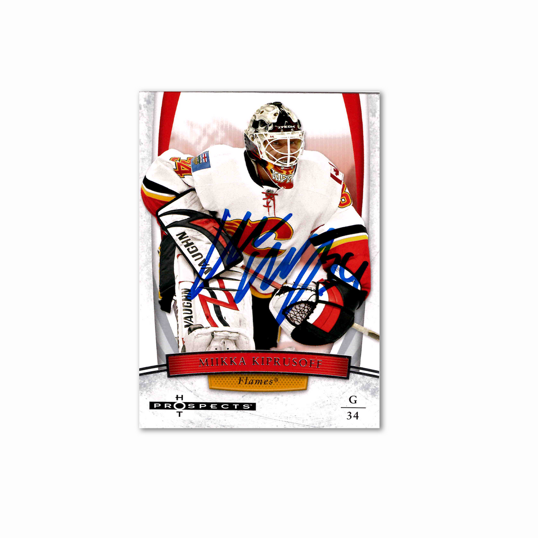 Miikka Kiprusoff Autographed Calgary Flames Fleer Ultra 
